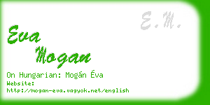 eva mogan business card