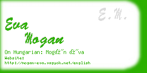 eva mogan business card